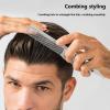 DAWCBVJQ Mustache Combs, Beard Brush and Comb, Stainless Steel Portale Foldable Brush for Husband Styling Dad Grooming Home Adult Travel Men view 2