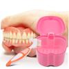 NIYANGLE Portable Denture Box False Tooth Brush Toothbrush Holder Denture Case False Teeth Container and Cleaning Brush view 2