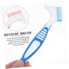 NIYANGLE Portable Denture Box False Tooth Brush Toothbrush Holder Denture Case False Teeth Container and Cleaning Brush view 3