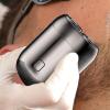 Face Shaver - Compact Shaver for Men | Portable Mens Travel Facial Hair Groomer | Double-Head Beard Shaving Buzzer | Pocket Size Face Storm Razor | Waterproof Rotary Electrical Razor for Wet & Dry view 3