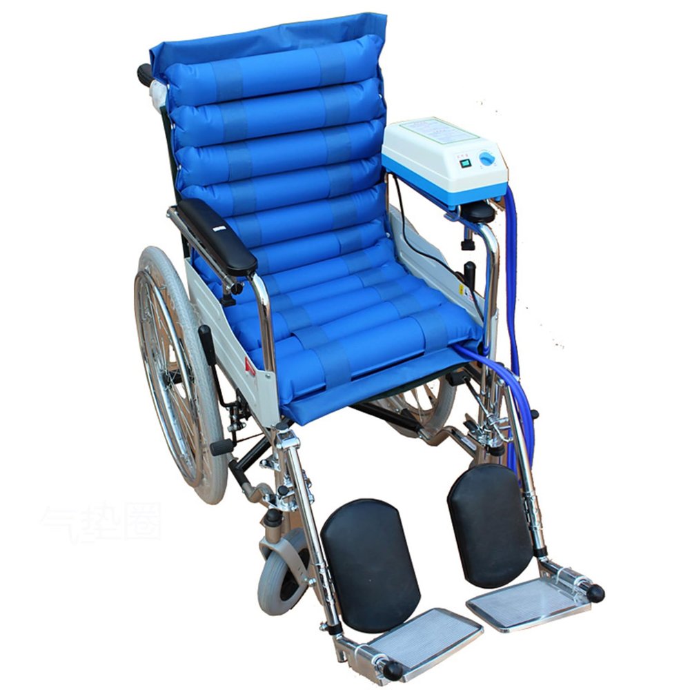 Alternating Pressure Air Mattress with Pump - Inflatable Pad for Postoperative and Long Term Seated Patients, Promotes Blood Flow and Comfort