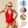 10 Pieces Panty Liner for Swimming, Private Patches Menstrual Pad Waterproof Thong Pads Panty Liners, Invisible Masking Tape Portable Hygiene Pads for Sea Pool Hot Tub Swim Activities view 2