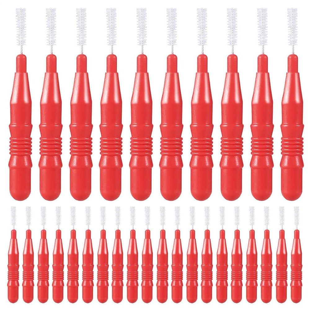 Interdental Brushes - Flossing Brushes for Gaps Cleaning - Hygiene Toothpicks Compact Soft Bristled Picks for Adults Family Lovers Friends