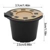 4pcs Coffee Pods with Stainless Steel Lid Reusable Dishwasher Safe Coffee Brewing Tool for Home Espresso Maker Parts view 3