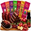 Anjoman Assorted Fruit Leather Bars Gift Bundle (980g Total) 7 Extra Large Mediterranean Fruit Sheets (700g) with Tart Pomegranate Paste Dipping Sauce (280g), Vegan Lavashak Snack Pack view 1