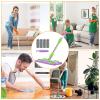 Flat Mop, Rotatable Cleaning Tool, Telescopic Handle with 4 Washable Pads, Lightweight Slim Design, High-Absorbency Microfiber Head for Kitchen, Bathroom, Wood & Tile Floor Cleaning view 3