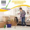 Flat Mop, Rotatable Cleaning Tool, Telescopic Handle with 4 Washable Pads, Lightweight Slim Design, High-Absorbency Microfiber Head for Kitchen, Bathroom, Wood & Tile Floor Cleaning view 4
