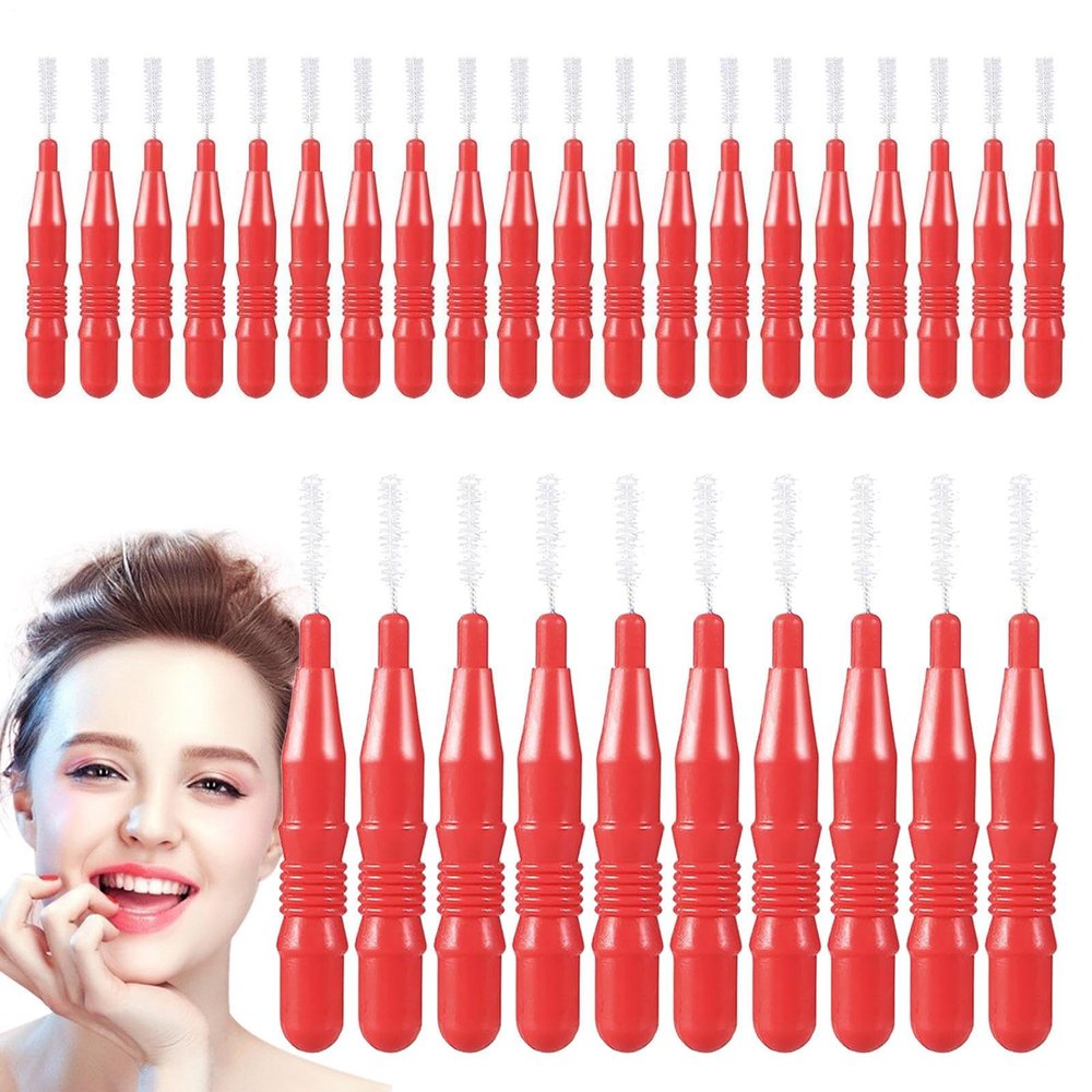 Floss Brush - Interdental Tooth Picks Flossing Brushes - Soft Bristled Picks Multi-Functional Compact Tools for Family Lovers Teen Adults