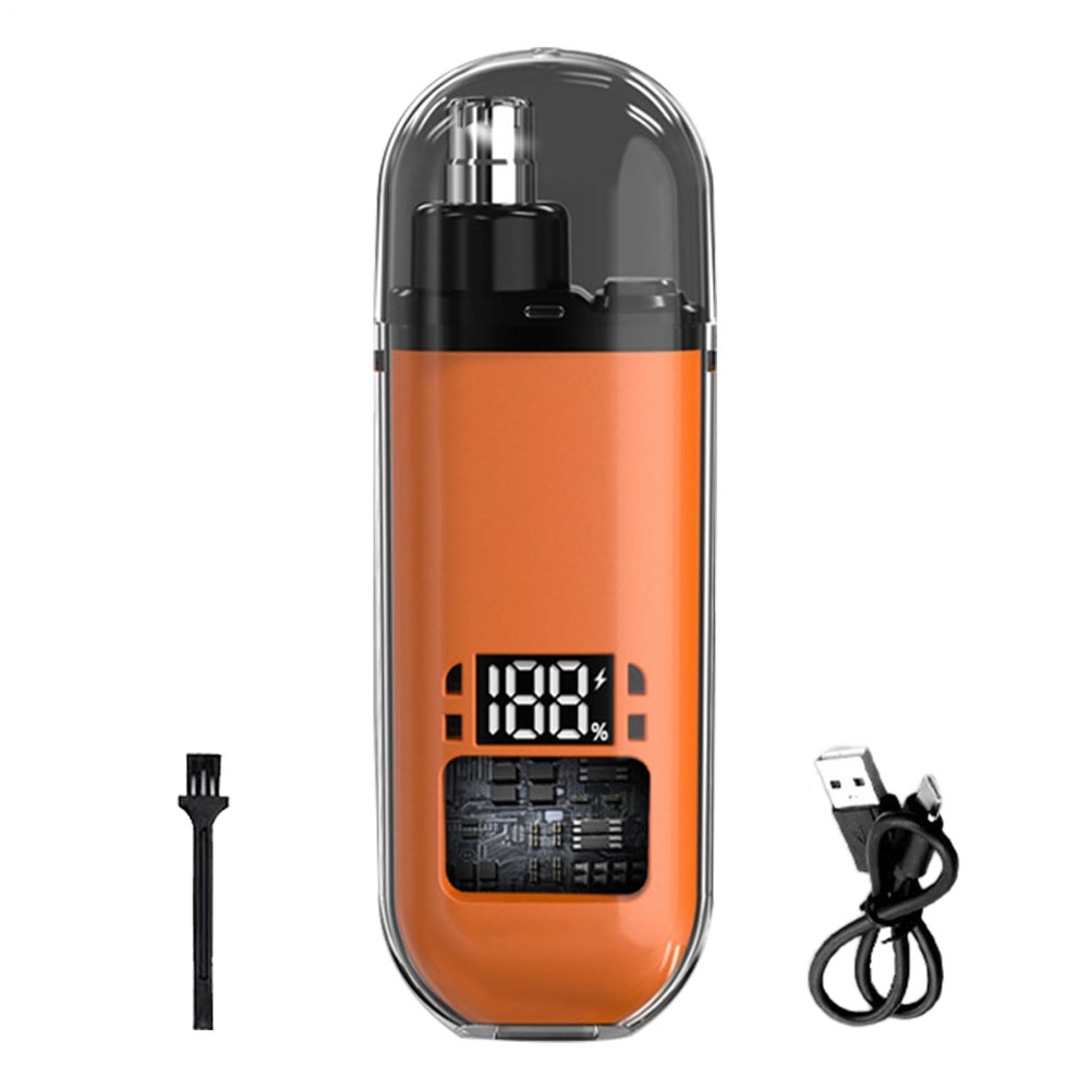 Nasal Epilator | Women's Nasal Hair Epilator - Rechargeable with Digital Display and Waterproof Accessory Kit