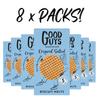 Good Guys 8 x Packs. Original Salted, 40% Less Fat. Tasty, Crispy, Low Calorie Snacks Biscuits. Healthy Crackers. 8x50g packs view 2