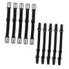 Beatifufu 10pcs Elastic Strangle Earbands for Mask Strap Nonslip Underwear Straps Black Adjustable Buckle Extension Ropes for Hat Lanyards view 1