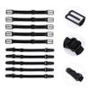 Beatifufu 10pcs Elastic Strangle Earbands for Mask Strap Nonslip Underwear Straps Black Adjustable Buckle Extension Ropes for Hat Lanyards view 4