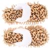 Hoement Chenille Mop Slippers for Household Cleaning Lightweight Coral Fleece and Polar Fleece Dust Mop Shoes Convenient Sweeping Shoes for Home Use
