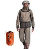 Adults Fly Suits, Outdoor Protection Fly Mesh Suit, Lightweight Breathable Mesh Clothing Netting with Carrying Pouch for Backpacking Camping Climbing view 1