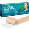 Medical Grade Silicone Scar Tape Aloe Vera | 4cm x 2.4M | Silicone Scar Sheets for After Surgery C Section Recovery, Face Treatment Gel Patches/Plasters view 1