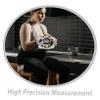 DEARMAMY Handheld Body Fat Caliper Monitor for Precise Fat Measurement and Bmi Calculation with Lightweight Abs Material, Silver Design, for On-the-go Use by Health-Conscious Individuals view 3