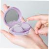 EXAOMBLE 3 Sets Travel Contact Lens Case with Mirror Portable Lens Storage Box Lightweight Pp Material Suitable for Outdoor Use and Can Be Put in Suitcase view 4