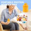 Gnrique Powder Container, Storage Bottle Shaker, Insulated Canister Leak Proof, Workout Camping Bottle, 4.33 x 2.76 inches Portable Box with Carabiner for Bodybuilding Kitchen Outdoor Use view 4