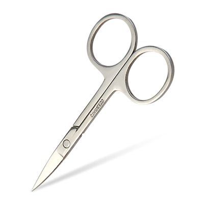 Portable Stainless Steel Small Tools Eyebrow Nose Hair Scissors Cut Manicure for Facial Trimming Tweezer