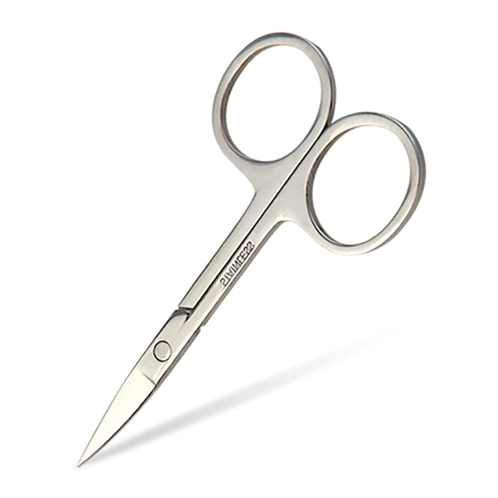Portable Stainless Steel Small Tools Eyebrow Nose Hair Scissors Cut Manicure for Facial Trimming Tweezer