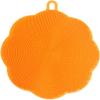 2-in-1 Silicone Dish Scrubber 14cm Non-Scratch Kitchen Brush for Pots, Pans, Dishes & Veg Heat-Resistant, Quick-Dry (Orange, Bulk Pack (6-Pack)) view 1