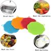 2-in-1 Silicone Dish Scrubber 14cm Non-Scratch Kitchen Brush for Pots, Pans, Dishes & Veg Heat-Resistant, Quick-Dry (Orange, Bulk Pack (6-Pack)) view 2