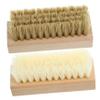 OATIPHO 2pcs Versatile Cleaning Brushes Set with Wooden Handles, Stiff Nano Bristles and Soft Pp Bristles, for Laundry, Shoes, and Household Cleaning Tasks view 1