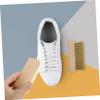 OATIPHO 2pcs Versatile Cleaning Brushes Set with Wooden Handles, Stiff Nano Bristles and Soft Pp Bristles, for Laundry, Shoes, and Household Cleaning Tasks view 3
