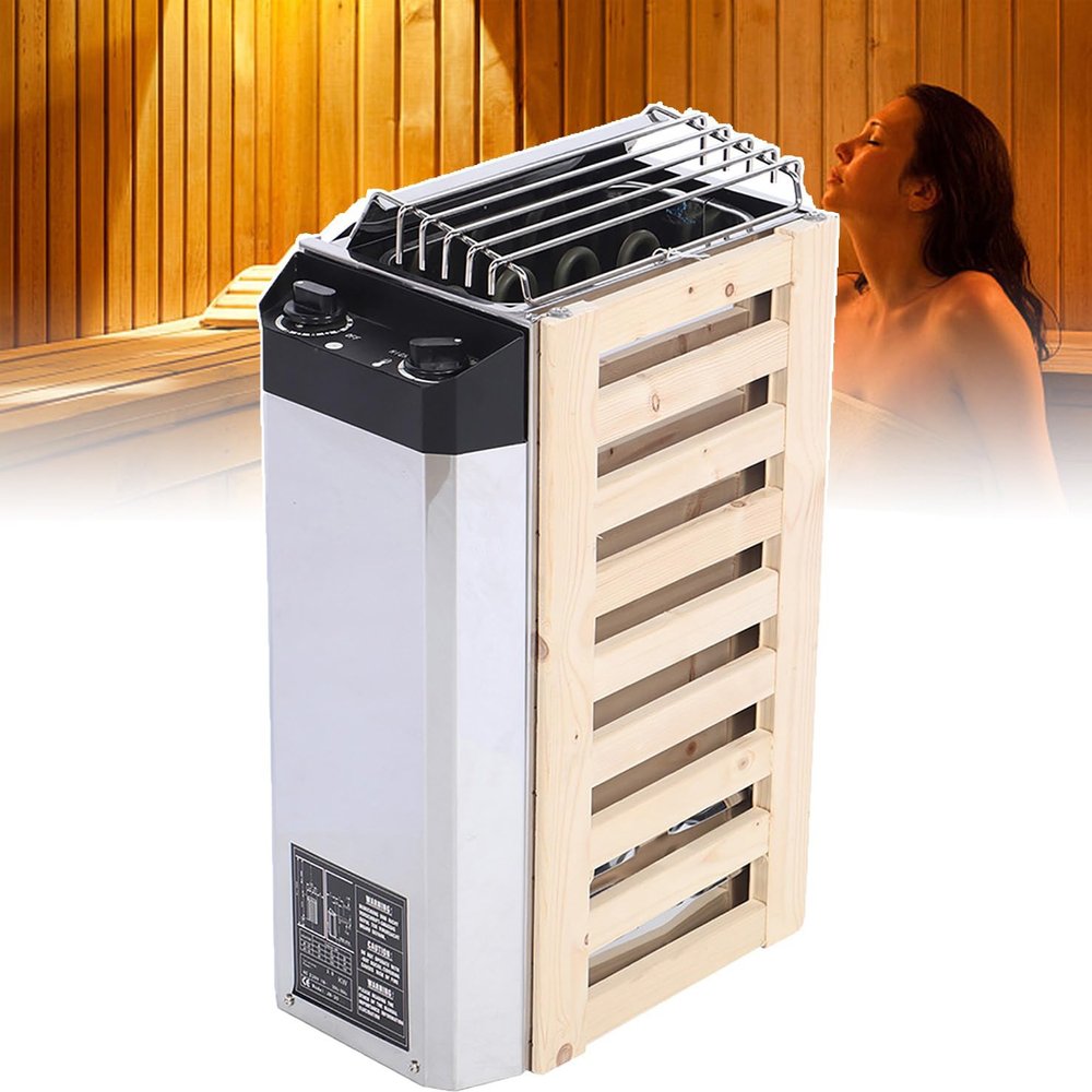 3kw/3.6kw Electric Sauna Heater - Timer: 0-180 Min, Electric Wet Dry Sauna Heater, Sauna Stove Heater, for Home Hotel Sauna Room Spa Shower Bath,3.6KW-Incontrol