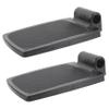 DEARMAMY Stable Wheelchair Footrests with Humanized Design to Reduce Lower Limb Fatigue, Sturdy Black Plastic Replacement Footplates Suitable for Daily Mobility Aid Use view 1