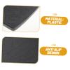 DEARMAMY Stable Wheelchair Footrests with Humanized Design to Reduce Lower Limb Fatigue, Sturdy Black Plastic Replacement Footplates Suitable for Daily Mobility Aid Use view 4