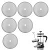French Press Replacement Filters Stainless Steel Mesh Screen Universal 1000 ml, 34 Oz, 8 Cup Coffee & Tea Makers (6 PACK) view 1
