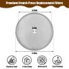 French Press Replacement Filters Stainless Steel Mesh Screen Universal 1000 ml, 34 Oz, 8 Cup Coffee & Tea Makers (6 PACK) view 2
