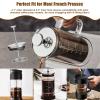 French Press Replacement Filters Stainless Steel Mesh Screen Universal 1000 ml, 34 Oz, 8 Cup Coffee & Tea Makers (6 PACK) view 4