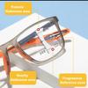 Stylish Progressive Multifocal Photochromic Reading Glasses for Men Women, TR90 Flexible Frame Eyeglasses(Black/Blue,1.0 x) view 2
