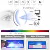 Stylish Progressive Multifocal Photochromic Reading Glasses for Men Women, TR90 Flexible Frame Eyeglasses(Black/Blue,1.0 x) view 3