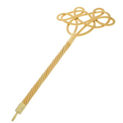 VICASKY Long Handle Rattan Quilt Dust Remover with Braided Vine Handle, Carpet Fluffer and Blanket Dust Cleaner for Household Use