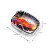 Small Pill Box Portable Pill Case 2 Compartment Metal Pill Vitamins Holder Organizer Cute Colorful Piano Keyboard Music Note Travel Pillbox for Purse Pocket view 3