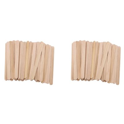 Wzxksoac 400 Pcs Craft Sticks Ice Cream Sticks Wooden Sticks 114MM Length Treat Sticks Ice Sticks