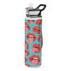EtherSpher Cartoon Cute Lip Blue Designed clear sports bottles with straw bulk for college Unique design decor working Officravel Home view 1