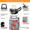 EtherSpher Cartoon Cute Lip Blue Designed clear sports bottles with straw bulk for college Unique design decor working Officravel Home view 4