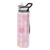 EtherSpher Cute Pink Sweet Character Lines Designed plastic sports bottles baseball for college portable working Officravel Home view 1