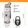 EtherSpher Cute Cartoon Grey Swing Koala Designed clear sports water bottle for travelling portable working Patio Office Home view 3