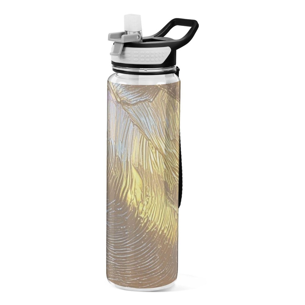 EtherSpher Gold Irregularity Designed sports plastic water bottle For yoga Unique design decor journal Officravel Home