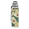EtherSpher Green Cartoon Avocado Fruits Designed clear sports water bottle For yoga Unique design decor Sports Home Office Patio view 2
