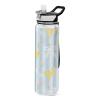 EtherSpher Yellow and Blue Butterfly Bow Designed clear sports bottle for diary Unique design decor Sports Travel Home Office view 1