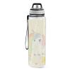 EtherSpher Pastel Rainbow Dreamy unicorns Designed clear sports water bottle for college portablravelling Home Office Patio view 2