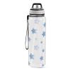 EtherSpher Handdraw Stars Navy Blue White Designed clear sports bottles with straw bulk for journal Unique design decor diary Officravel Home view 2