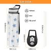 EtherSpher Handdraw Stars Navy Blue White Designed clear sports bottles with straw bulk for journal Unique design decor diary Officravel Home view 3