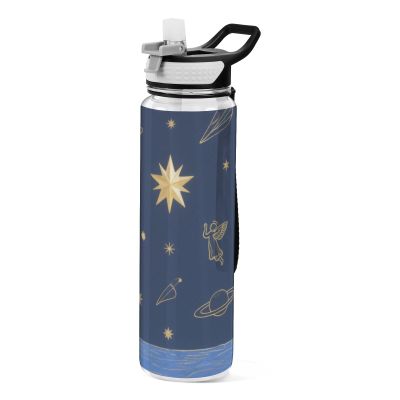 EtherSpher Black Starry Sky Designed plastic sports bottles baseball for journal Unique design decor collegravel Home Office